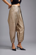 Load image into Gallery viewer, Gold Metallic Quilted Pants
