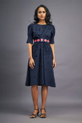 Load image into Gallery viewer, Navyblue Dress With Side Cutouts
