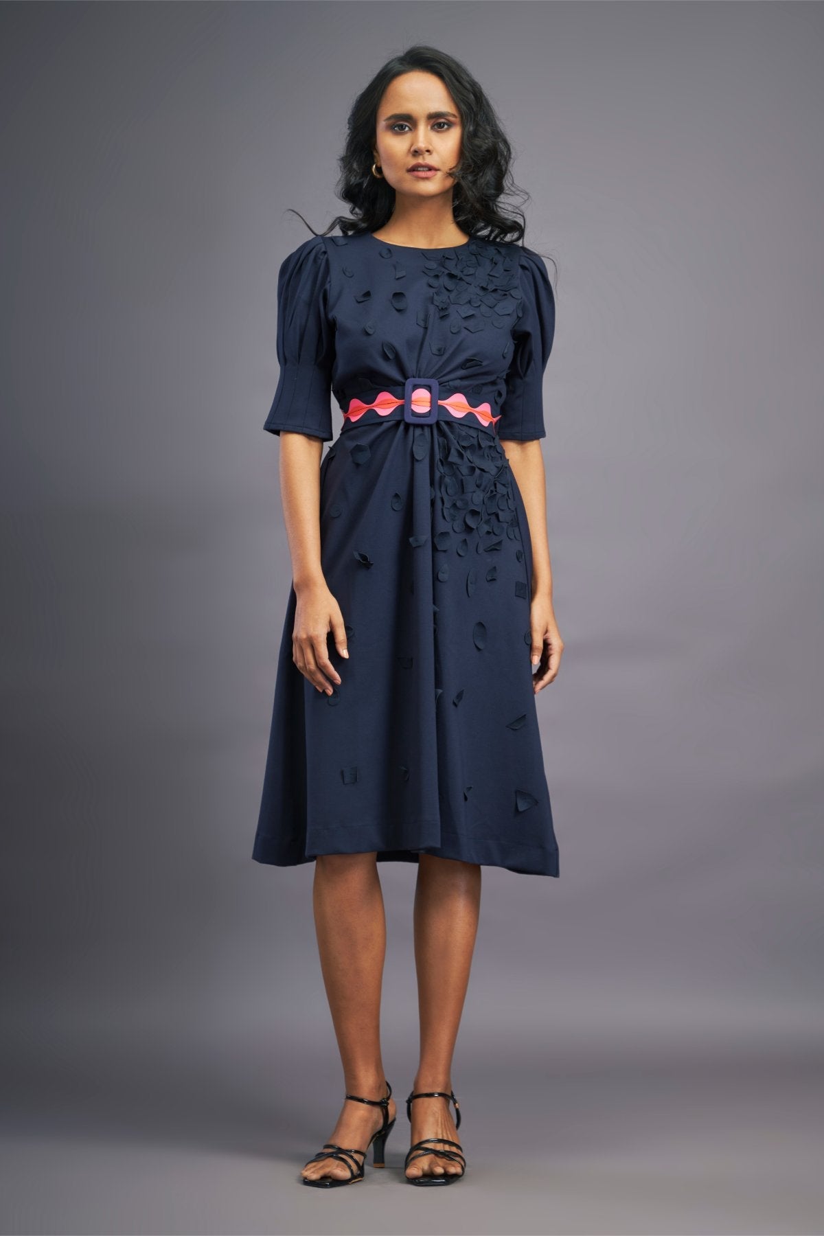 Navyblue Dress With Side Cutouts