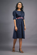 Load image into Gallery viewer, Navyblue Dress With Side Cutouts
