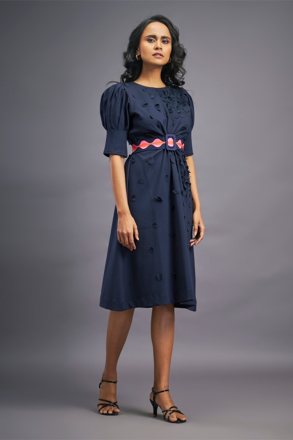 Navyblue Dress With Side Cutouts