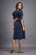 Load image into Gallery viewer, Navyblue Dress With Side Cutouts
