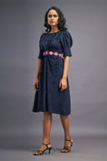 Load image into Gallery viewer, Navyblue Dress With Side Cutouts
