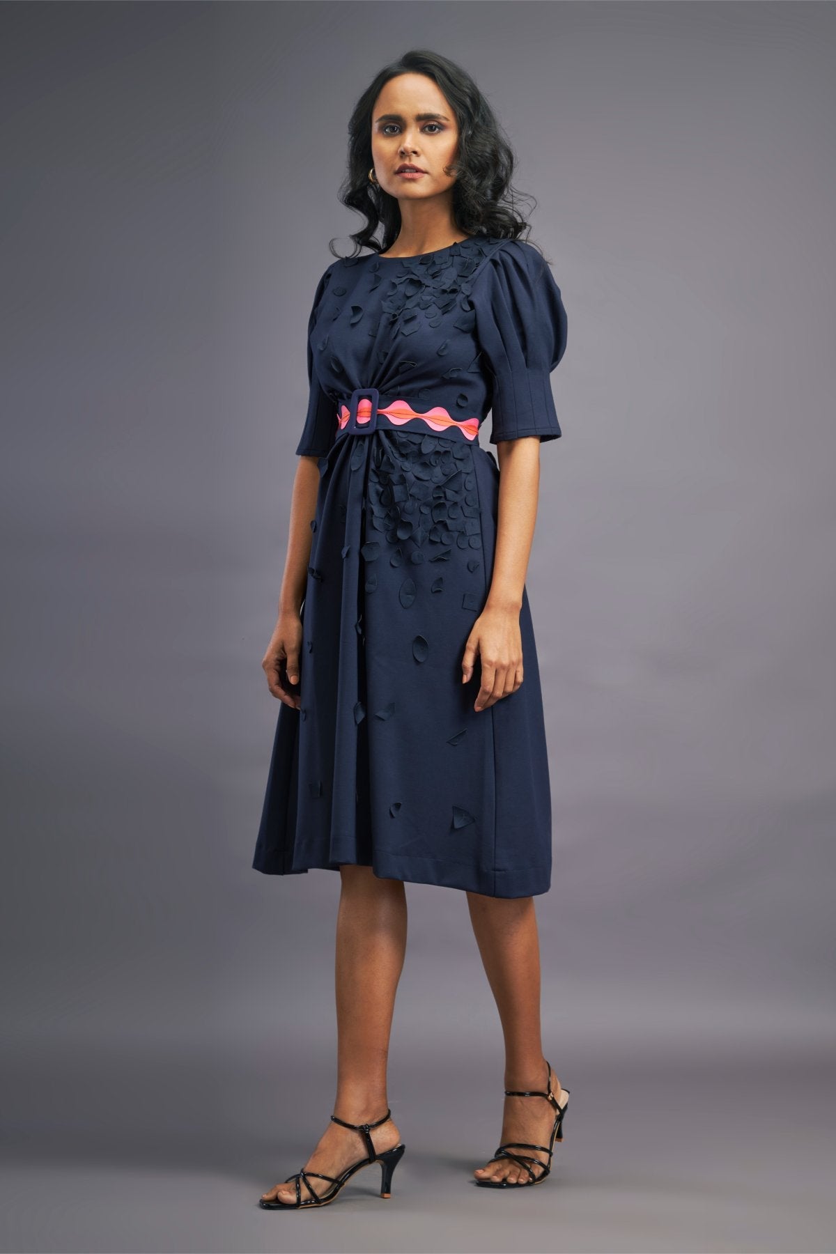 Navyblue Dress With Side Cutouts