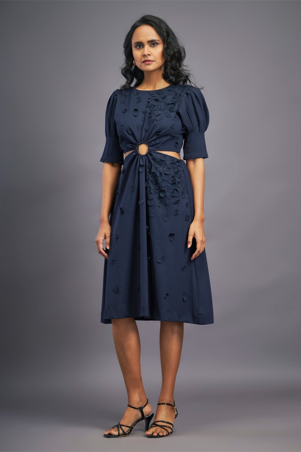 Navyblue Dress With Side Cutouts