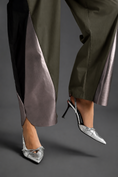 Load image into Gallery viewer, Colorblock Jumpsuit In Dark Green  , Black & Metallic Panels With Relaxed Fit
