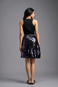 Load image into Gallery viewer, Rainbow Sequin Mini Skirt with Dangling Tassels
