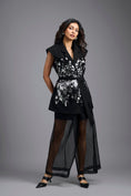 Load image into Gallery viewer, Black Sequinned Blazer Co-ord Set
