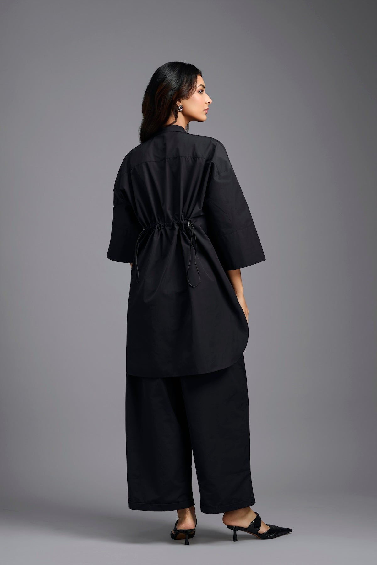 Oversized Black Sequin Shirt