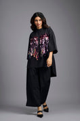 Load image into Gallery viewer, Oversized Black Sequin Shirt
