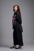 Load image into Gallery viewer, Oversized Black Sequin Shirt with Wide-Leg Pants
