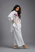 Load image into Gallery viewer, Oversized White Sequin Shirt with Wide-Leg Pants

