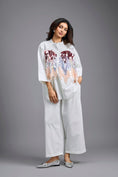 Load image into Gallery viewer, Oversized White Sequin Shirt with Wide-Leg Pants
