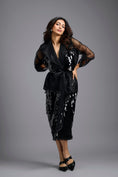 Load image into Gallery viewer, Black Sequin Midi Skirt
