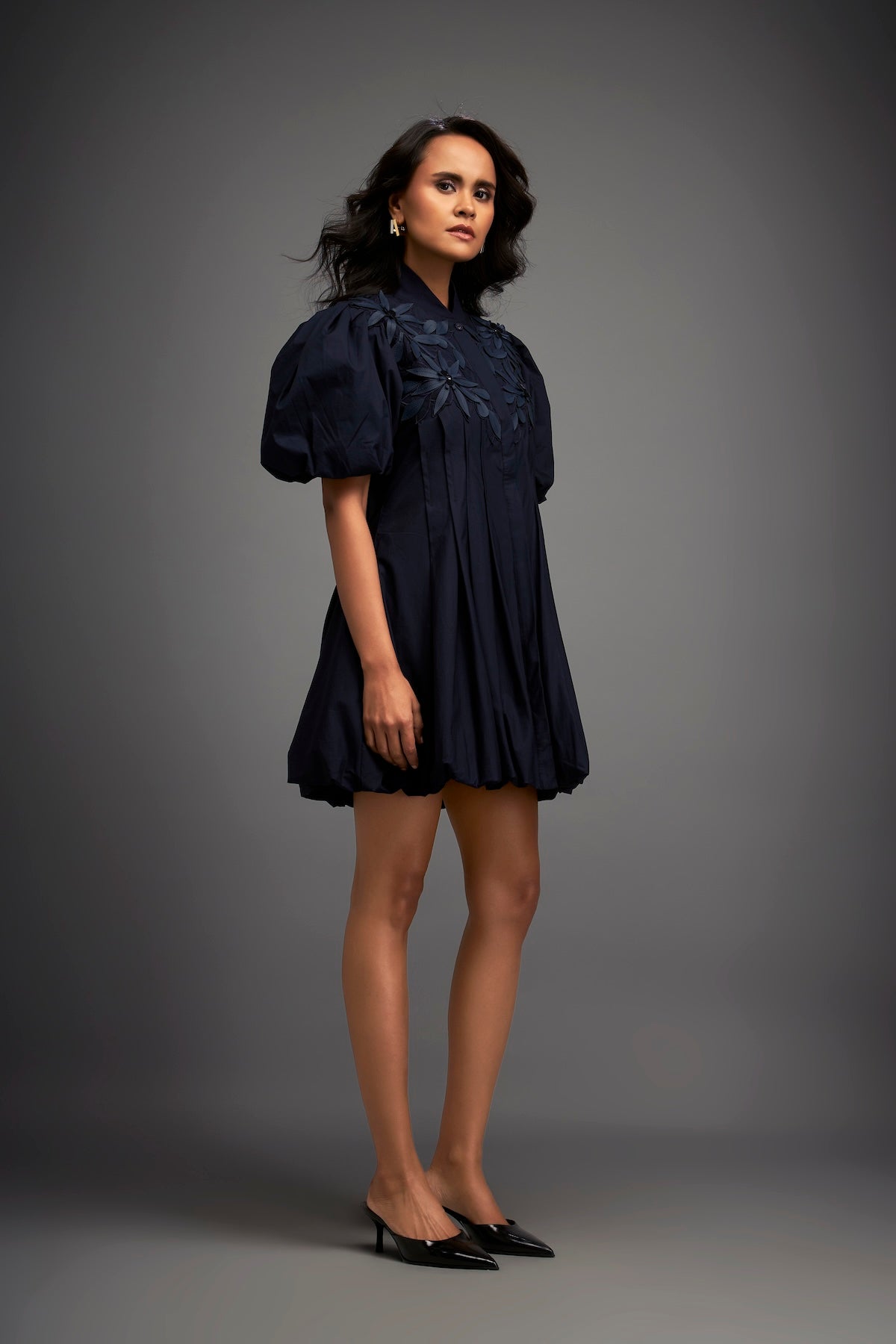 Structured Mini Dress With Puff Sleeves Deepika Arora Structured Mini Dress With Puff Sleeves Deepika Arora