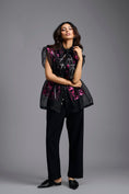 Load image into Gallery viewer, Black Sheer Top & Trouser Co-ord
