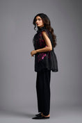 Load image into Gallery viewer, Black Sheer Top & Trouser Co-ord
