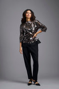 Load image into Gallery viewer, Gunmetal Cutwork Top & Trouser Set
