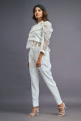 Load image into Gallery viewer, White Crop Jacket Co-ord Set
