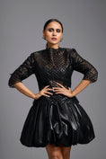 Load image into Gallery viewer, Black Bodice Bubble Dress
