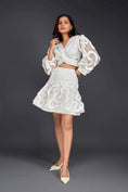 Load image into Gallery viewer, Co-ord Set With Pleated Frill Detailing On Sleeves & Skirt
