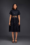 Load image into Gallery viewer, A-line Button Down Dress With Waist Cutouts Comes With Belt
