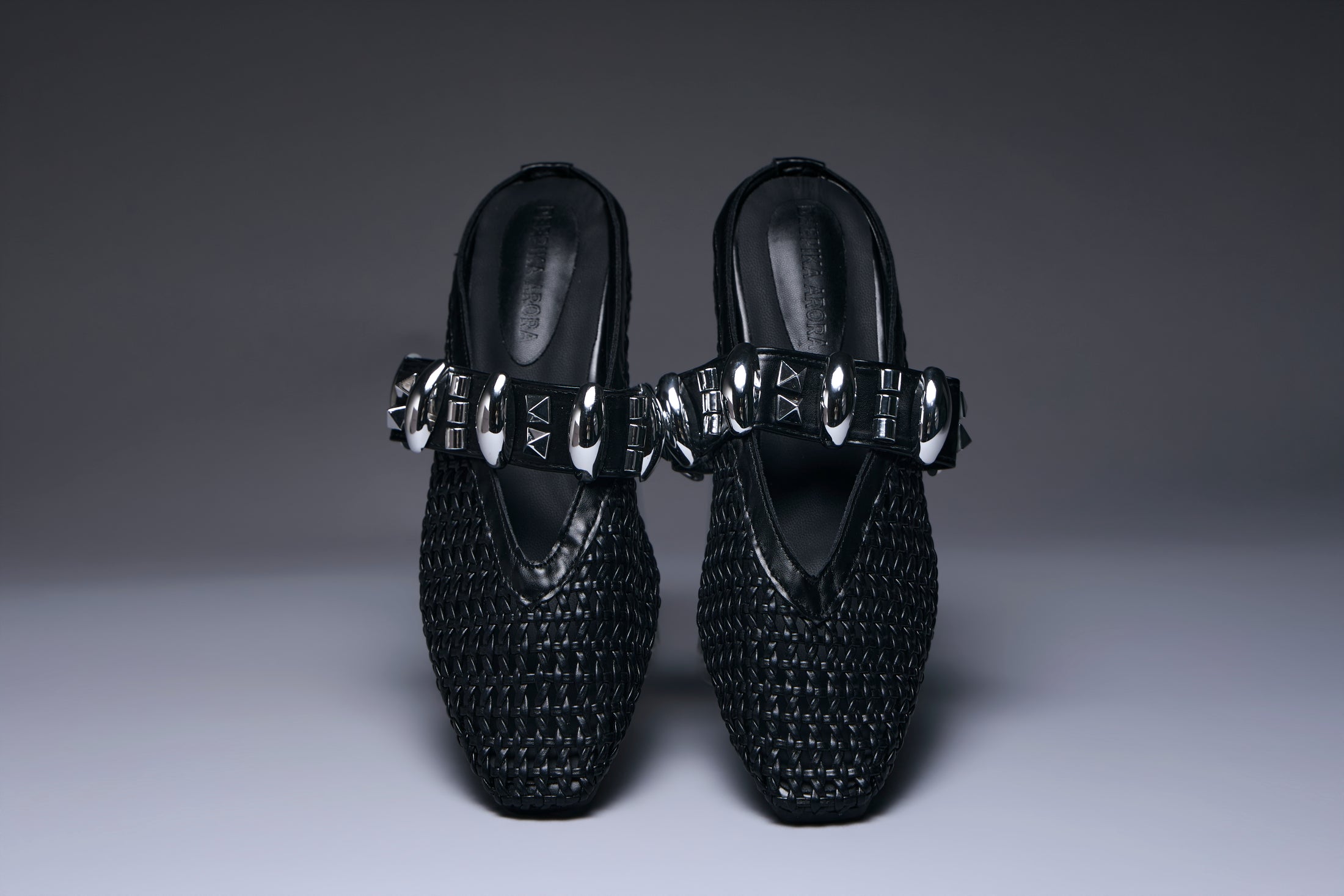 Shadow Chain Luxe Mules