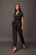 Load image into Gallery viewer, Black Metallic Black Co Ord Set
