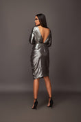 Load image into Gallery viewer, Grey Drop Shoulder Bodycon Dress
