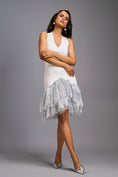 Load image into Gallery viewer, White Halter Neck Cocktail Dress
