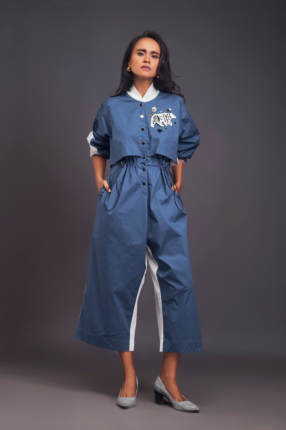 Utility Jumpsuit With Badges