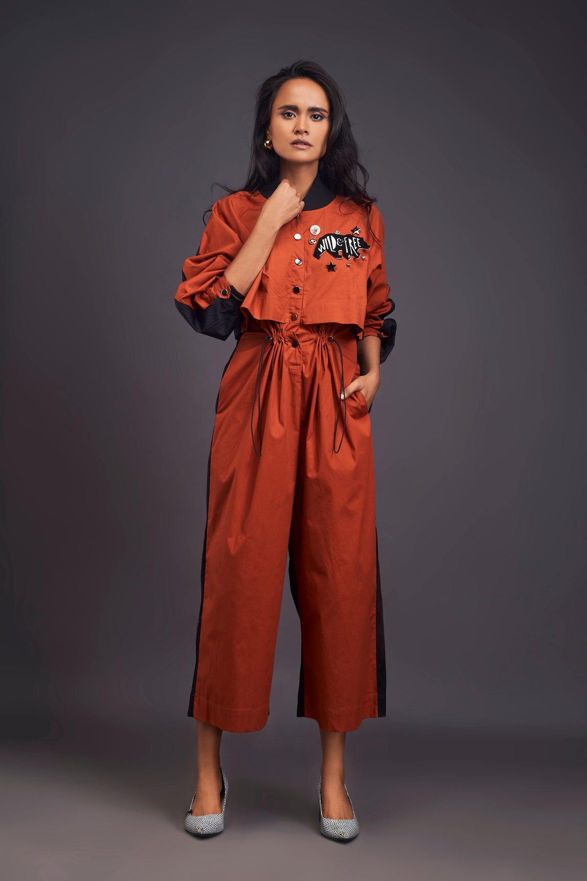 Utility Jumpsuit With Badges