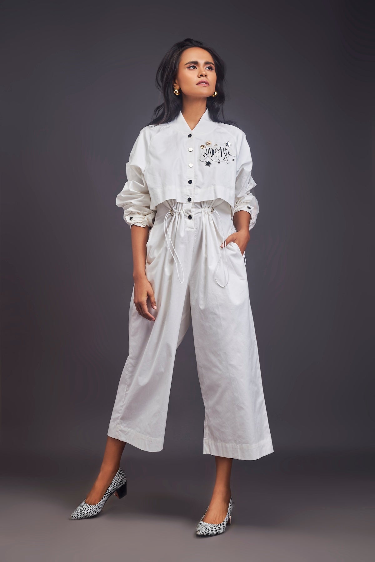 Utility Jumpsuit With Badges