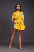 Load image into Gallery viewer, Lapel Collared Pleated Playsuit
