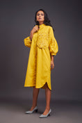 Load image into Gallery viewer, Oversized Shirt Dress With Embroidered Pocket
