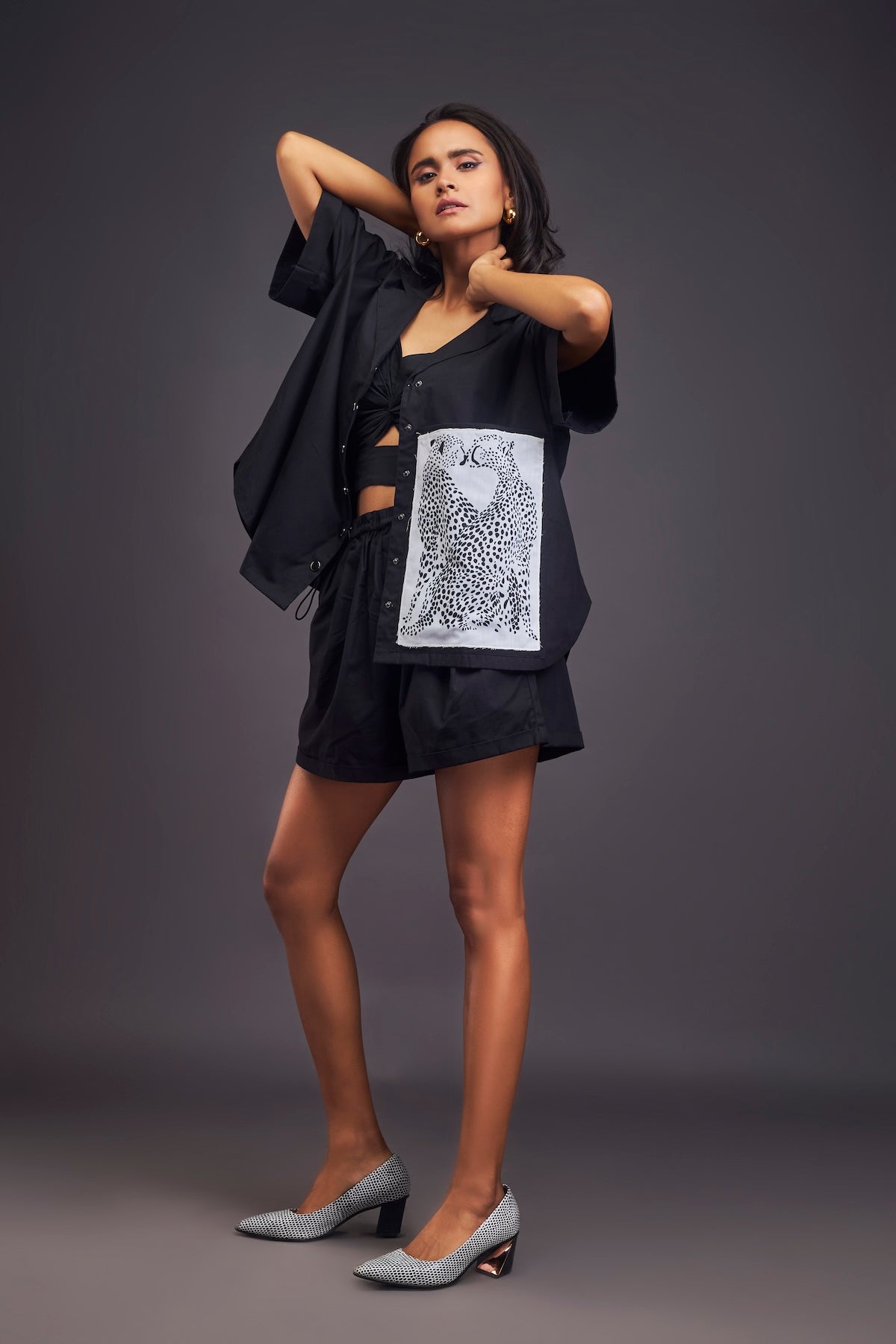 Oversized Cuban Collared Shirt Co-ord