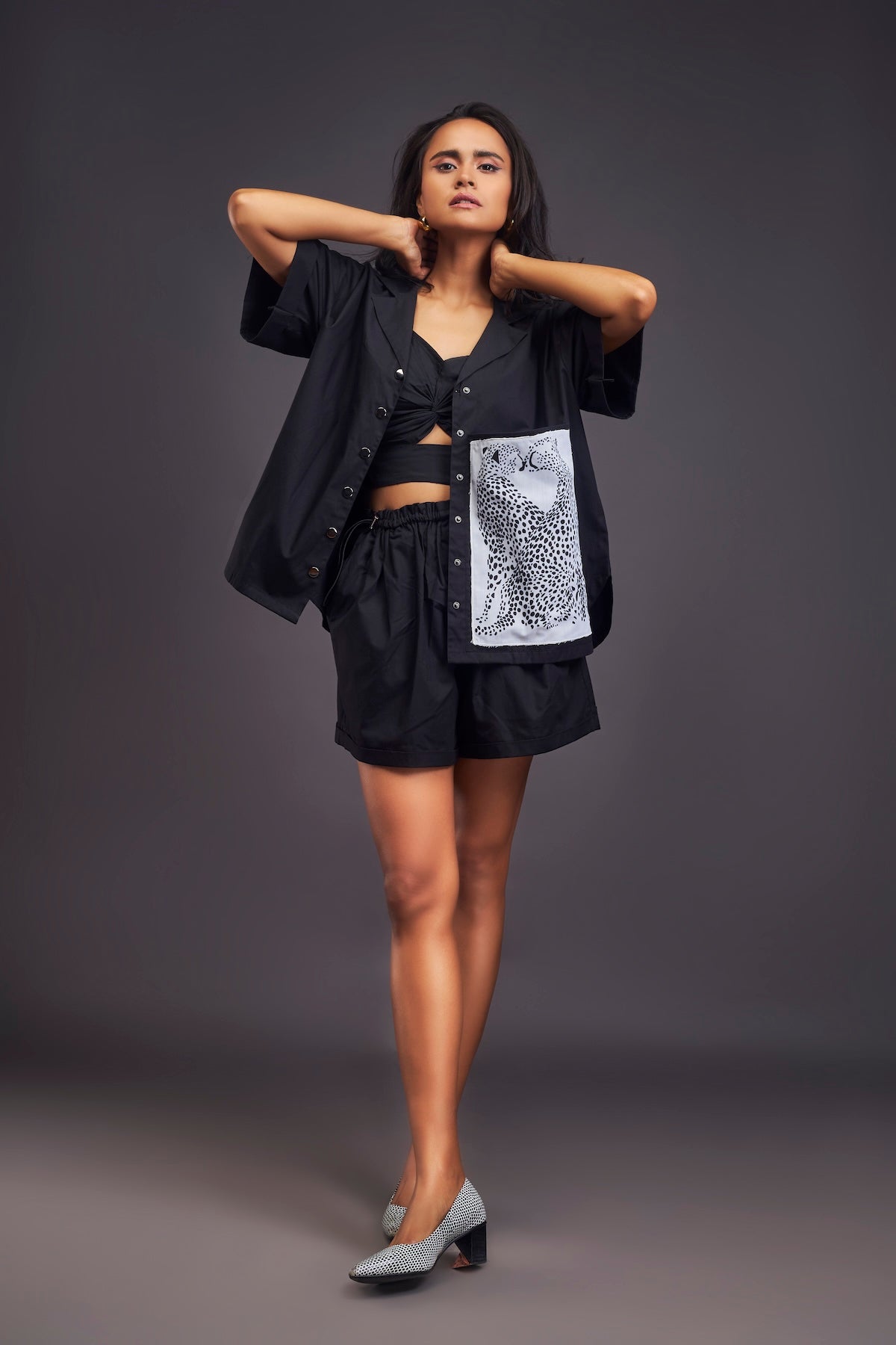 Oversized Cuban Collared Shirt Co-ord