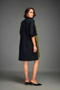 Load image into Gallery viewer, Two-Tone Dress with Metallic Embellishments
