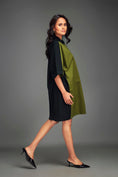 Load image into Gallery viewer, Two-Tone Dress with Metallic Embellishments
