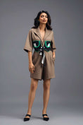 Load image into Gallery viewer, MUD TAILORED PLAYSUIT WITH NEON COLOUR-BLOCK POCKET PANEL
