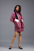 Load image into Gallery viewer, PINK GEOMETRIC PANELLED SHIRT TOP
