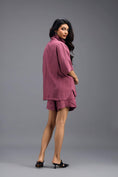 Load image into Gallery viewer, PINK GEOMETRIC PANELLED SHIRT TOP
