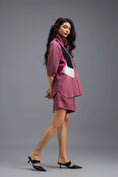 Load image into Gallery viewer, PINK GEOMETRIC PANELLED SHIRT TOP
