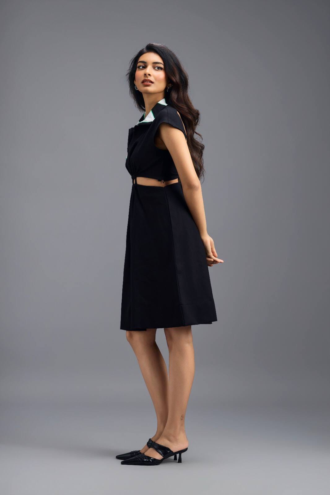 black and neon dress Long Black Dress with neon