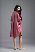 Load image into Gallery viewer, PINK OVERSIZED BOXY DRESS WITH NEON CONTRAST STRIPE
