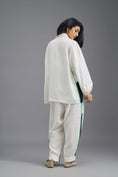 Load image into Gallery viewer, WHITE JACKET WITH NEON GEOMETRIC BUSTIER
