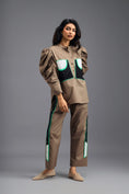 Load image into Gallery viewer, MUD TAILORED PANTS WITH NEON GEOMETRIC POCKET PANEL DETAIL
