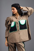 Load image into Gallery viewer, MUD TAILORED PANTS WITH NEON GEOMETRIC POCKET PANEL DETAIL
