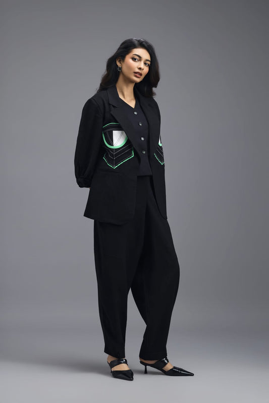 BLACK LINEN PANTS