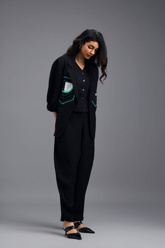 BLACK LINEN PANTS